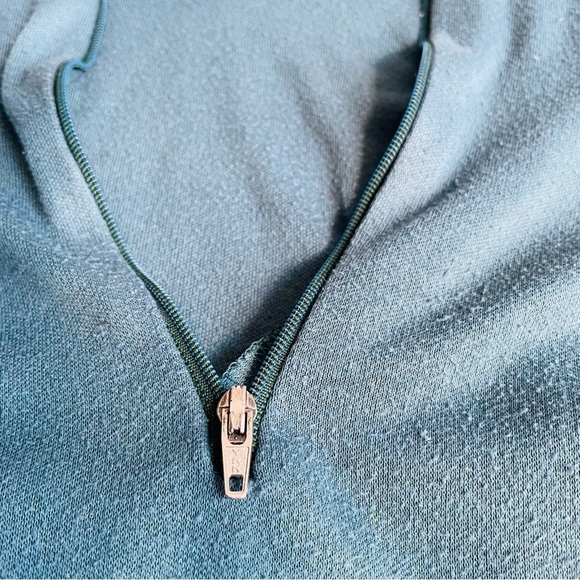 Patagonia Base Layer  Capilene Mens L Muted Green 1/4 Zip France Made Hiking - Picture 11 of 15